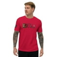 thumbnail image 1 of LUKE Fitted T-shirt (Red, M), 1 of 4