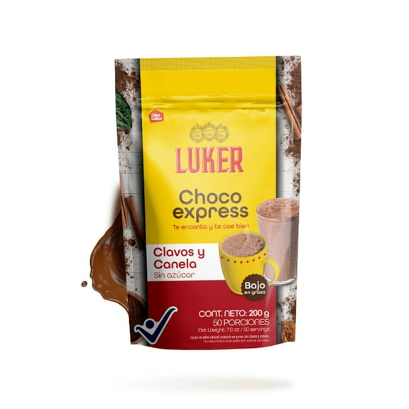 LUKER Choco express 200g - Clavos y Canela sin Azcar