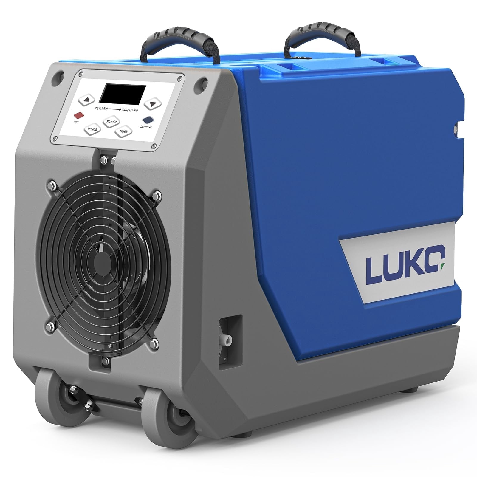LUKO 180 Pint Commercial Dehumidifier with Pump & Drain, Rotational Molded Portable Industrial Dehumidifier for Basement and Spaces up to 7500 sq ft