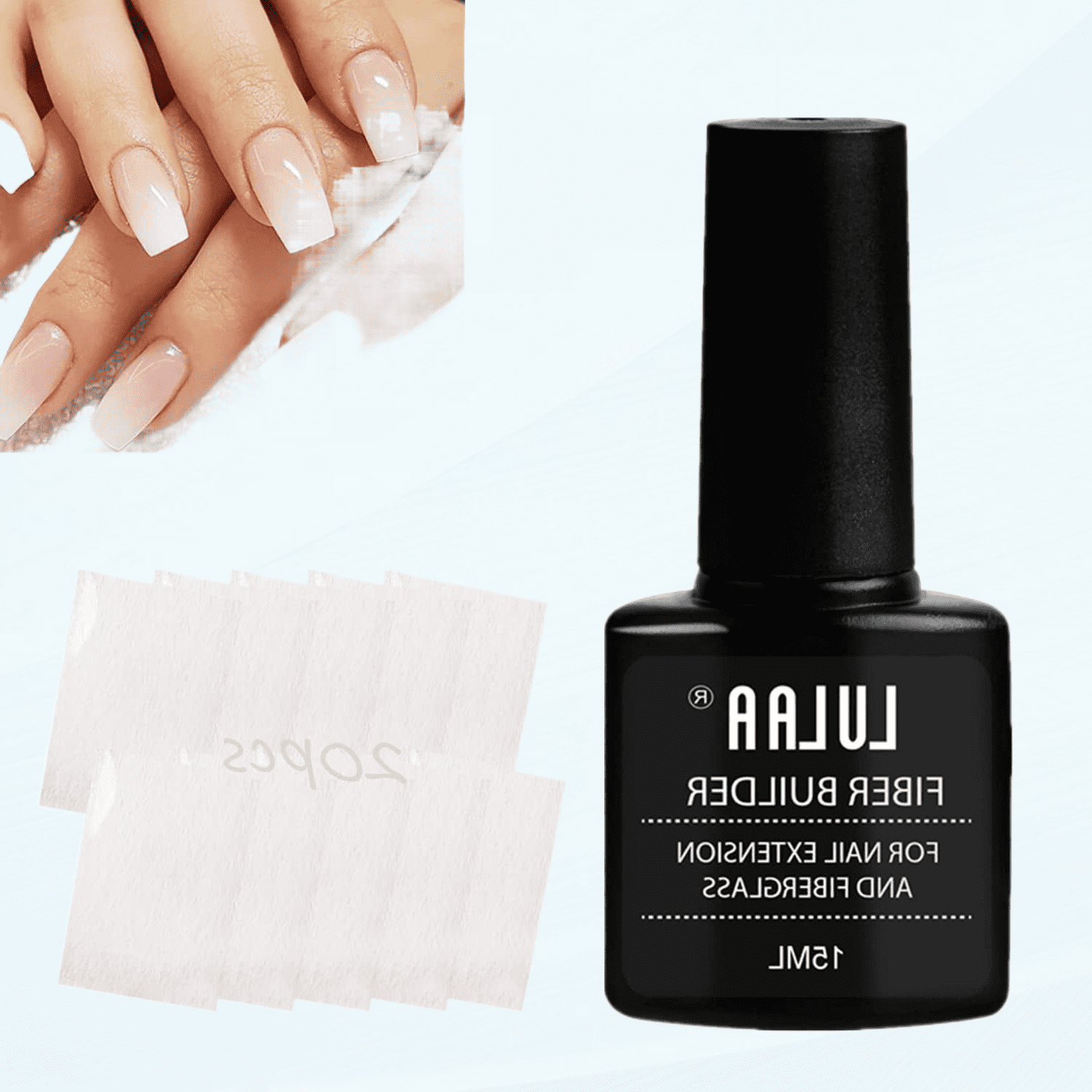 LULAA Nail Extension Pro Kit,Gel Extension Nail Kit,Silk Wrap For Nails