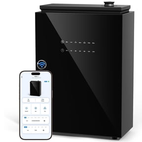 LULACHE Waterless HVAC Scent Diffuser 5500 Sq.ft Essential Oil Diffuser, for Large Home, Hotel, Office, Wifi & Bluetooth App Control, 500ml, Black