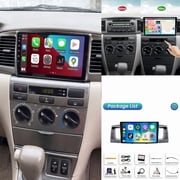 LULAION Android 15 2+32GB Car Stereo for Toyota Corolla 2003 2008   9" IPS Touchscreen, Carplay, Android Auto, GPS, WiFi, FM & Backup Camera