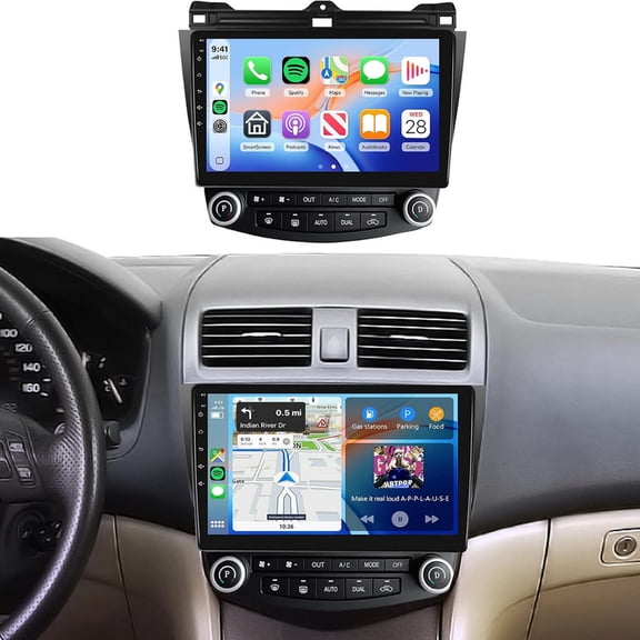 LULAION Android Car Stereo 10.1" Touchscreen for Honda Accord 2003-2007, Wireless Carplay/Android Auto, 4G+64GB GPS