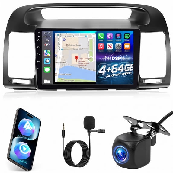 LULAION For Toyota Camry 2000‑2006 Android 15 Car Radio, 9" Touch, 4 ...