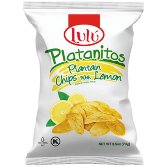 2.5 OZ LULÚ PLANTAIN CHIPS WITH LEMON