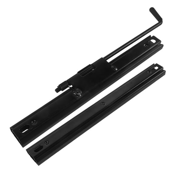 LULULION 1 Pair Sliding Rail Car Seat Slider Iron Black for Discomfort Reduction