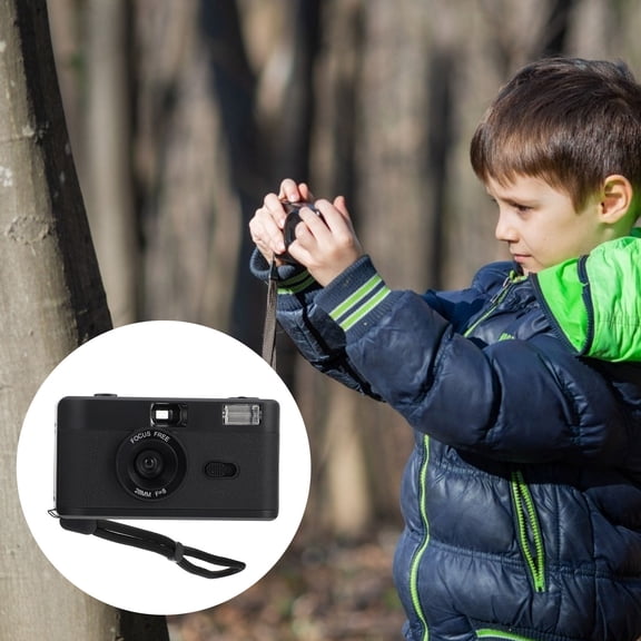 LULULION 1Pc Plastic Vintage Film Camera with Internal Flash Compatible with 35Mm Films