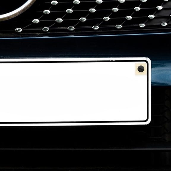 LULULION 1Set High Hardness License Plate Fixing Accessories with Easy Install Clips and Screws