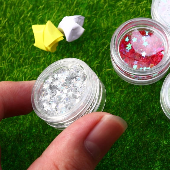 LULULION 12Pcs Assorted Color Star Pattern Nail Stickers for Creative Nail Art Designs