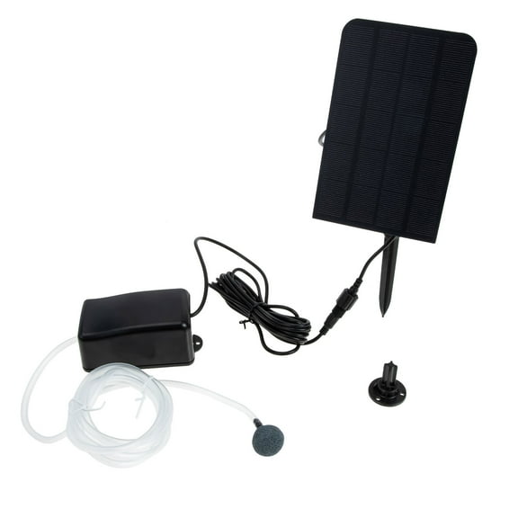 LULULION 1 Set Pond Oxygen Pump Solar Powered with ABS for Fish Lovers