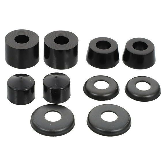 LULULION Skateboard Parts Skateboard Shocking Absorber Pu Black 1 Set
