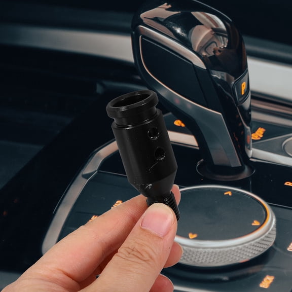 LULULION Manual Gear Shifter Adapter Aluminum Alloy Car Part with Easy Installation Black