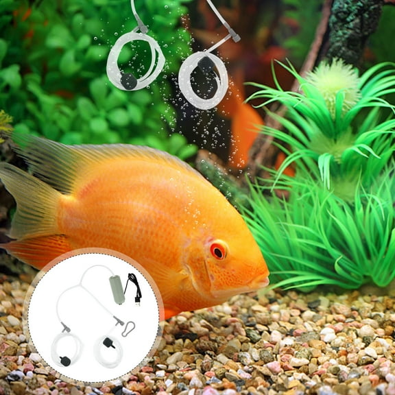 LULULION 1Set Premium Air Pump USB Design Green Oxygenation Tool for Fish Tank