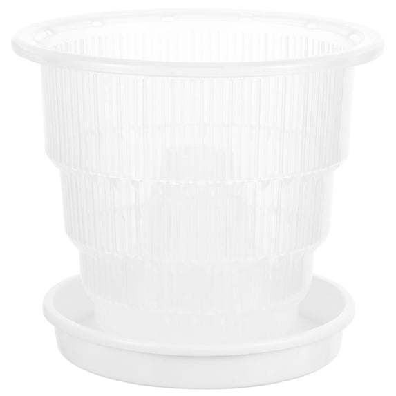 LULULION 1 Set Clear Slotted Pots for Orchid Planting with Water Retention