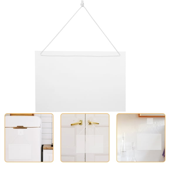 LULULION 1Set Hanging Memo Board Transparent Acrylic Writing Board for Home Office Message Notes