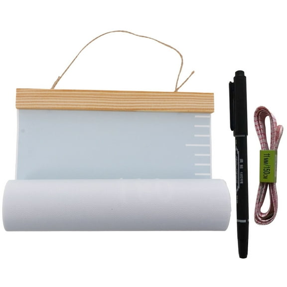 LULULION Hanging Wall Ruler Measurement Chart Kids Height Pine Wood 1 Set Back to School