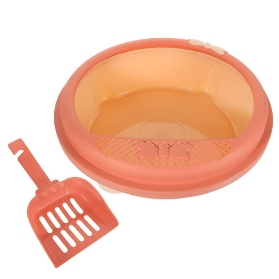 LULULION 1 Set of Semi-Enclosed Cat Litter Box with Large Opening suitable for Small Dog and Cat