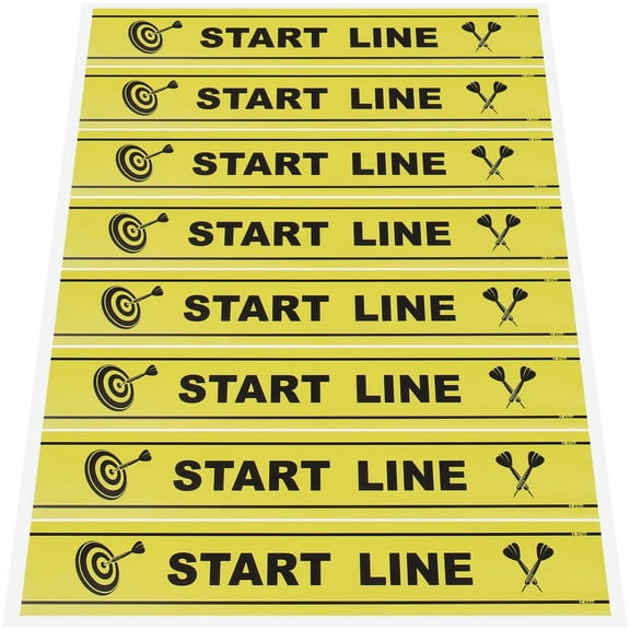 LULULION Yellow Dart Game Throw Line Floor Marker Durable Ground Notice Line for Enhanced Gameplay and Accurate Aiming