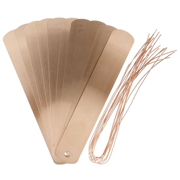 LULULION 10Pcs Dark Brown Copper Plant Name Tags Garden Labels Hanging Plant Marker Accessories