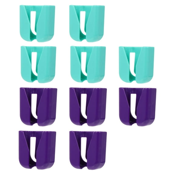 LULULION Convenient ABS Stethoscope Fixing Holders Assorted Colors 10Pcs