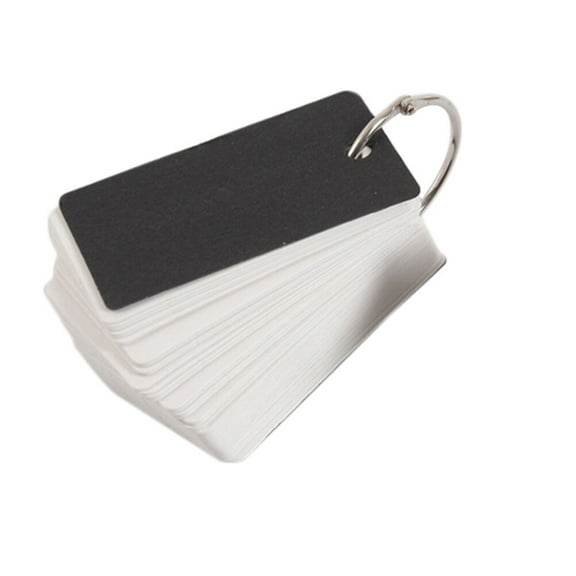 LULULION Learning Flash Cards Alphabet Cards White Paper 100Pcs