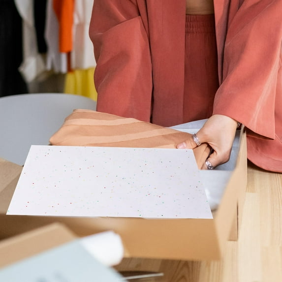 LULULION 100Pcs White Tissue Paper for Home Use Lightweight Wrap Prevents Friction and Wear