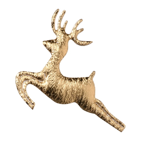 LULULION 100Pcs Unique Golden Elk Shape Confetti Decorative Xmas Accessories for Festive Decor