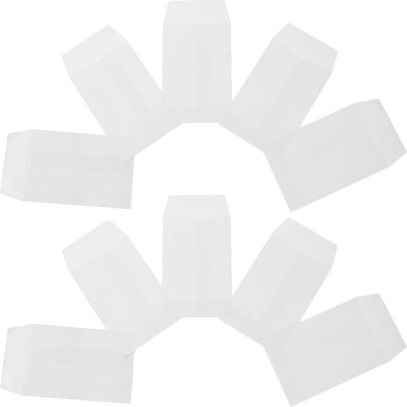 LULULION Clear Money Envelopes for Cash and Small Item Organization 100Pcs