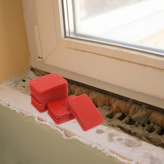 LULULION 100pcs Plastic Wedges Shims for Support Homeowners Contractors
