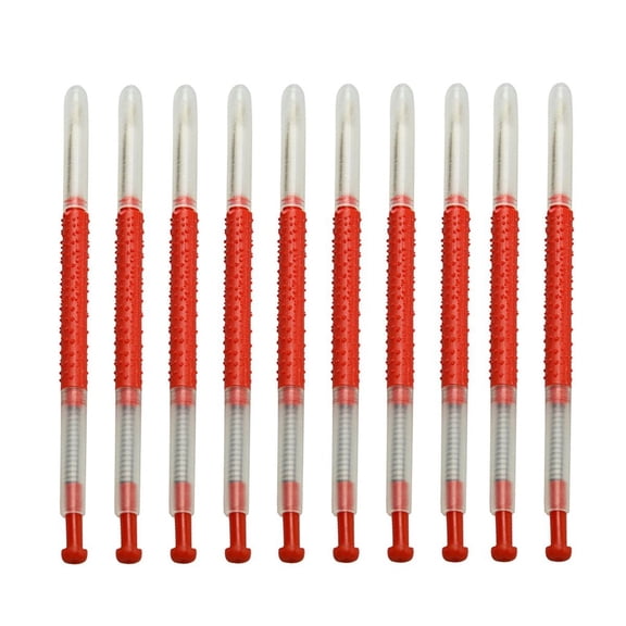 LULULION 10Pcs Beekeeping Tool Red Grafting Needle with Spring Loaded Plunger for Hive Use