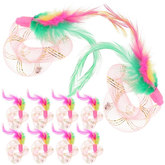 LULULION 10Pack Cat Spring Toy Plastic Tube with for Cat Activity Toy