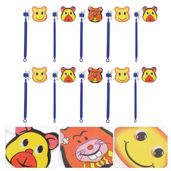 LULULION Party Noisemakers Hand Clappers Multi-Colored 10Pcs Concerts Sports Events