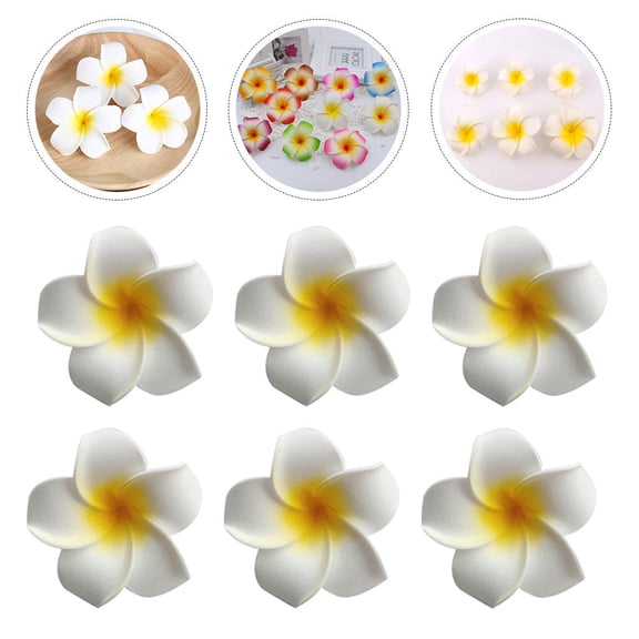 LULULION Plumeria Hair Clips Hair Decoration for Women Wedding 10pcs