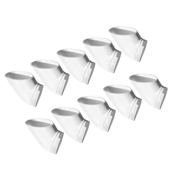 LULULION 10Pcs Plastic Hydroponics Growing Cups White Space Saving Design for Vegetables
