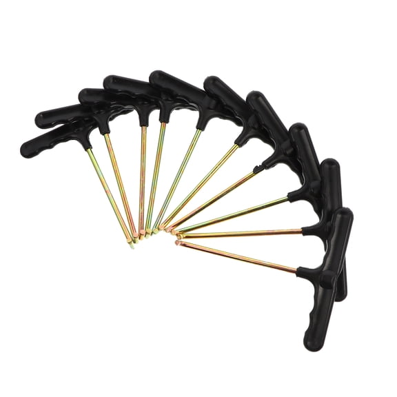 LULULION 10Pcs Trampoline Spring Pull Tool with Plastic Handle Comfortable Grip Black