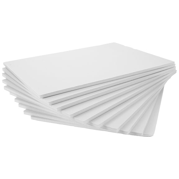 LULULION 10Pcs Student Whiteboards for DIY Projects Blank White Foam Boards Novices