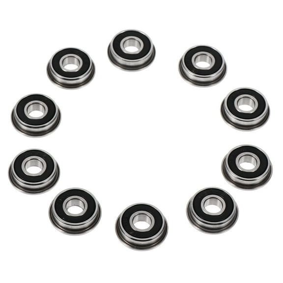 LULULION 10Pcs Deep Groove Ball Bearings Silver High Temperature Resistant for Electric Tools