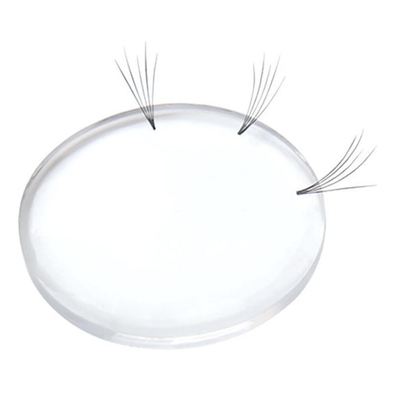 LULULION 10Pcs Silicone Eyelash Gasket White Professional Lash Extension Holder Reusable