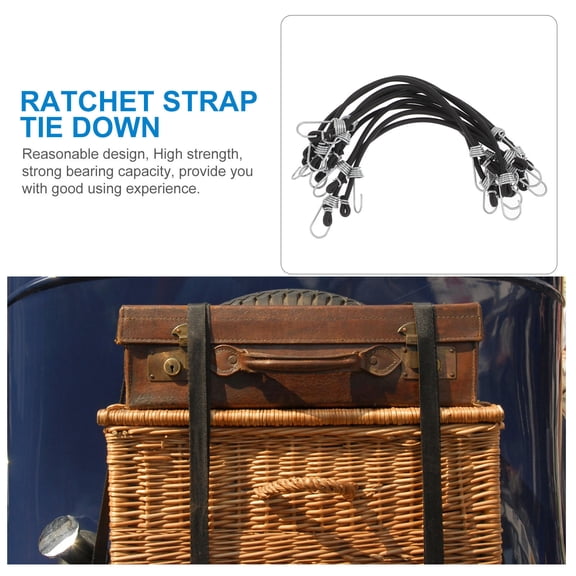 LULULION Transport Straps Black Latex Thread 10pcs Quick Release