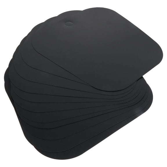 LULULION 12Pcs Ergonomic Black PVC Shoe Keepers for Footwear Storage and Care