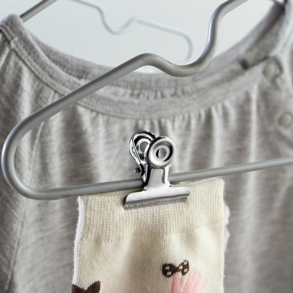 LULULION 12Pcs Office Binder Supplies Silver Stainless Steel for Everyday Use