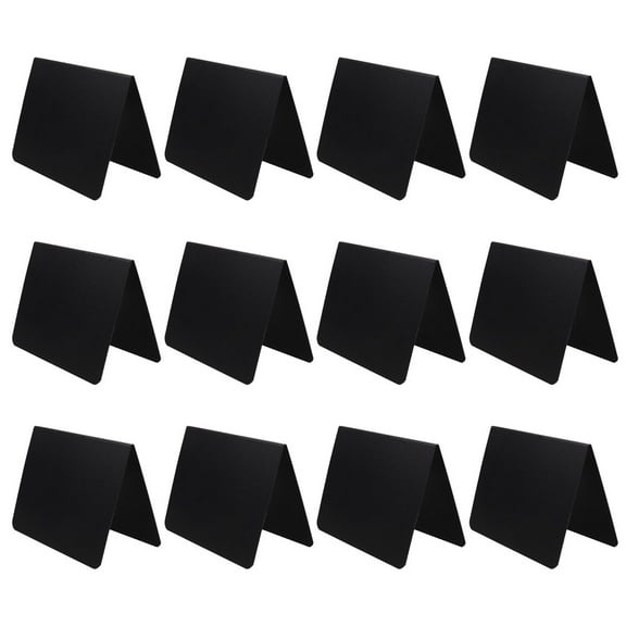 LULULION 12Pcs Tabletop Sign Plastic for Restaurants Erasable Pricing Display