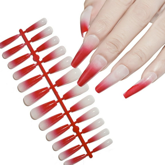 LULULION 144Pcs Detachable False Nail Tips Gradient Assorted Color DIY Manicure