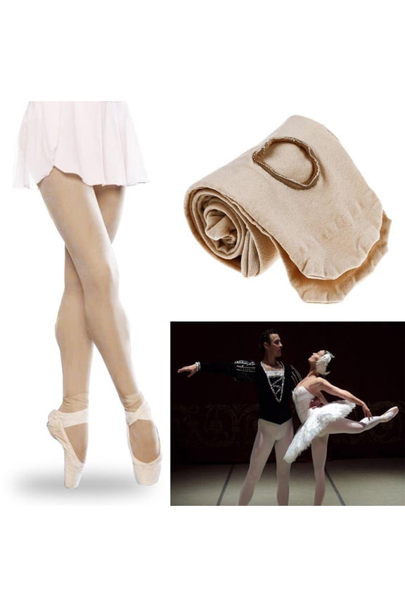Light Brown Swan Velvet Tights Great Elasticity Easy Wash No Feet Band Binding for