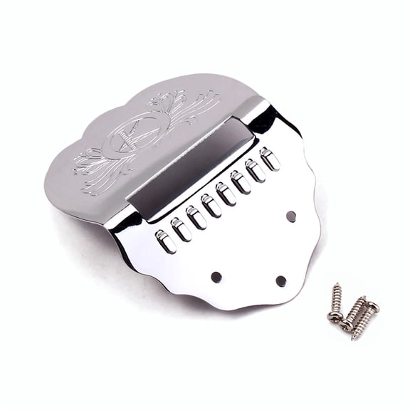 LULULION 1Pack Chrome Mandolin Parts Metal Silver for 8 String Mandolin Guitar with Volume Control