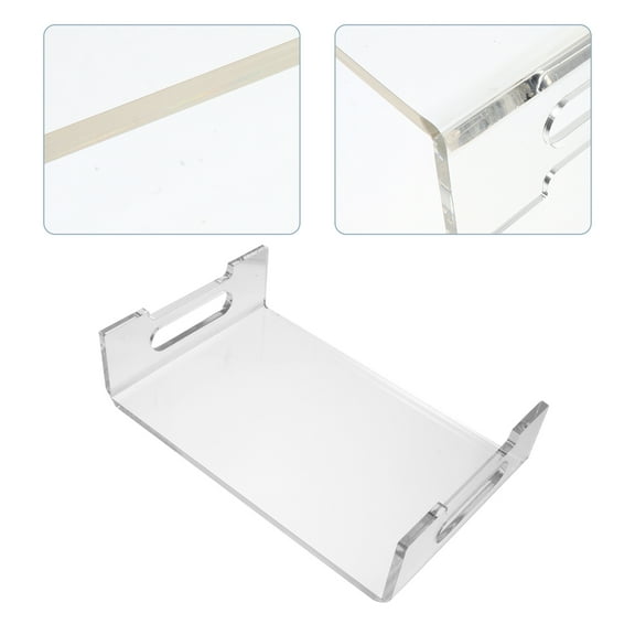 LULULION 1Pc Acrylic Computer Monitor Stand for Home Office with Neck Strain Relief