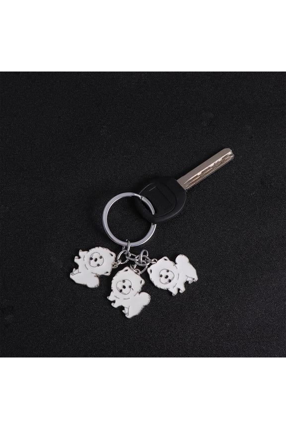 1Pack Dog Keychains Metal Keyring for Car Keychain Organize Keys