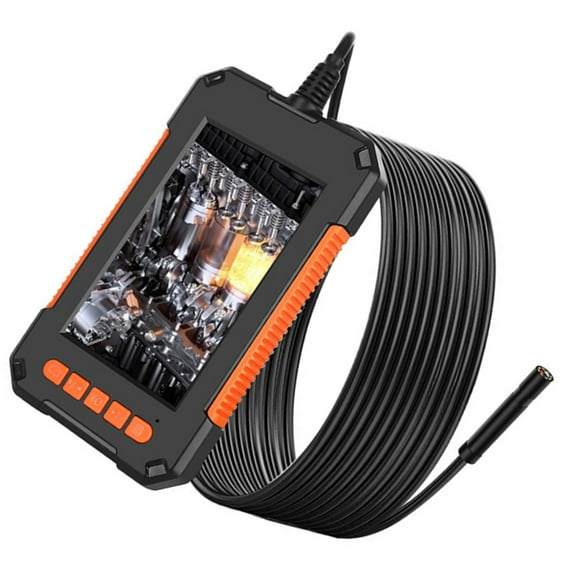 LULULION 1Pc Digital Borescope with 1080P Screen and Adjustable LED Lights for Pipeline and Auto Repair
