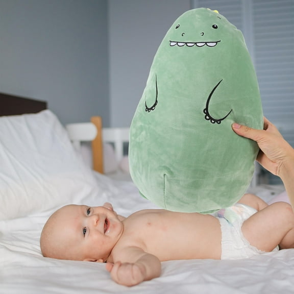 LULULION 1Pc Dinosaur Plush Cotton Pillow Unique Decor for Living Room