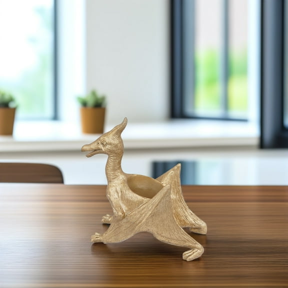 LULULION 1Pcs Decorative Desk Flower Pot Animal Shape Succulent Planter Golden